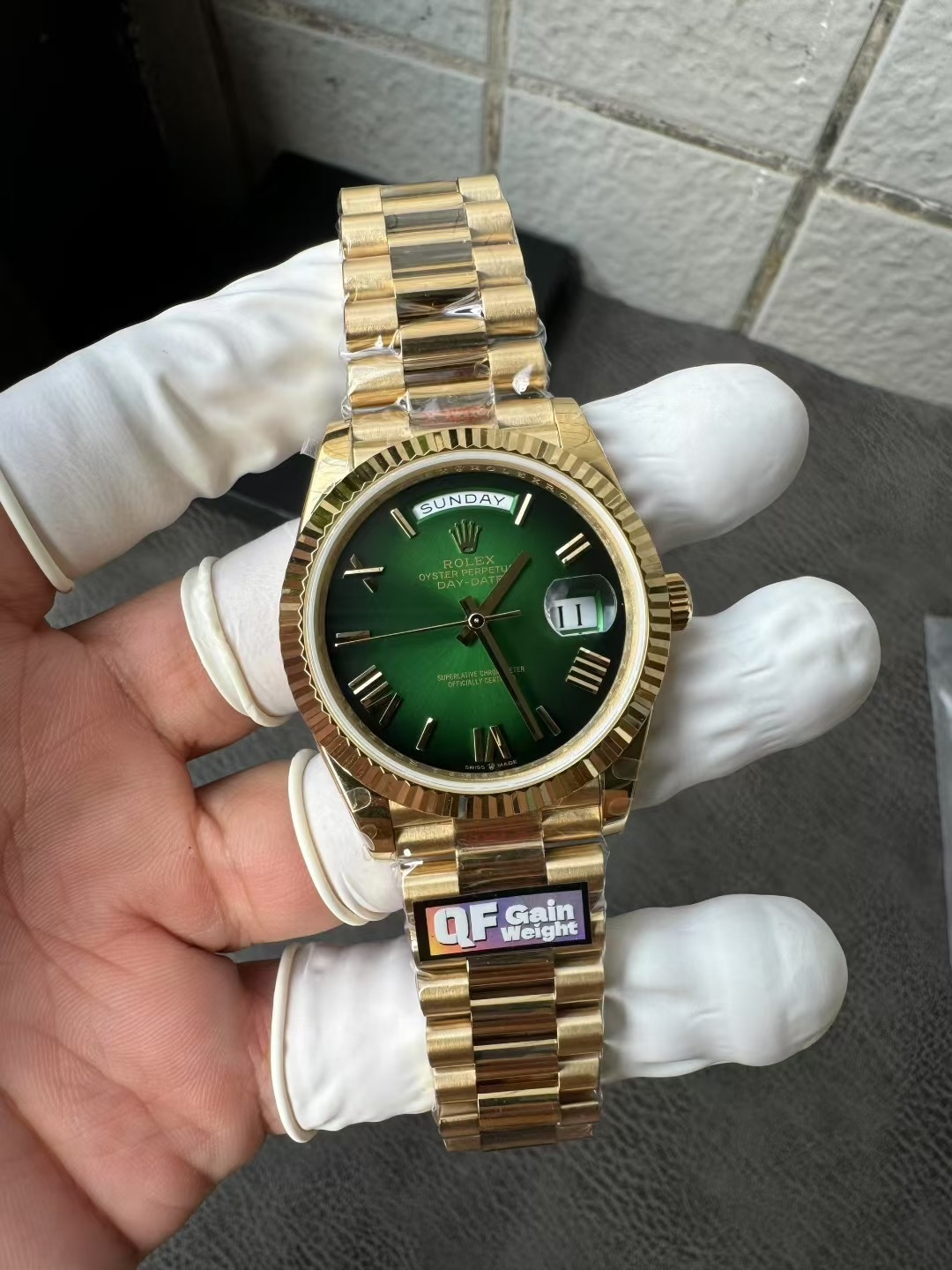 NO:385158,QF Smoked Green Weight DD Latest V8 Edition, All-in-One Movement,19860909QF 烟熏绿配重dd最新v8版 ,一体机芯,,Watch