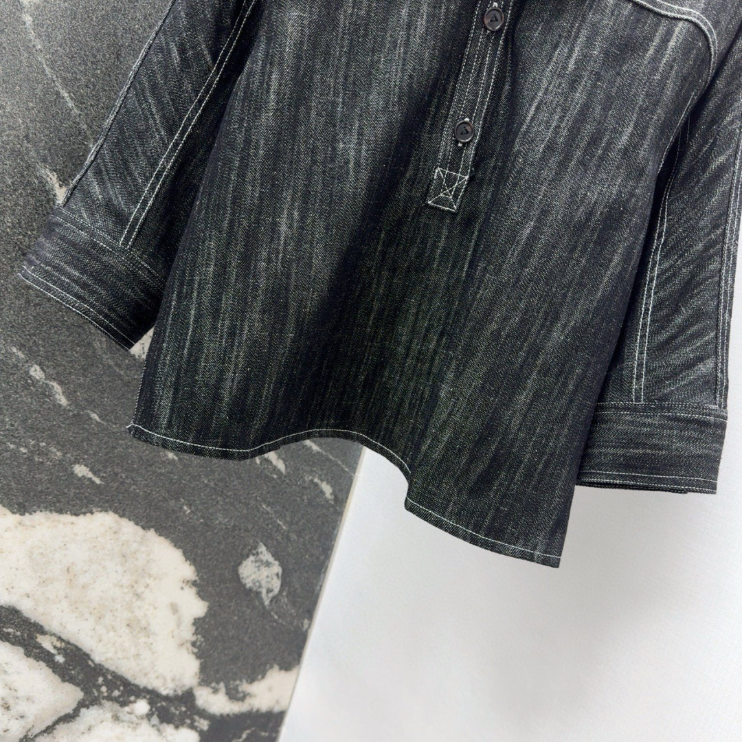 Spring and Summer New Old-Water-Washed Cowboy Suit with High-Quality Sensory Liner - 图片 6