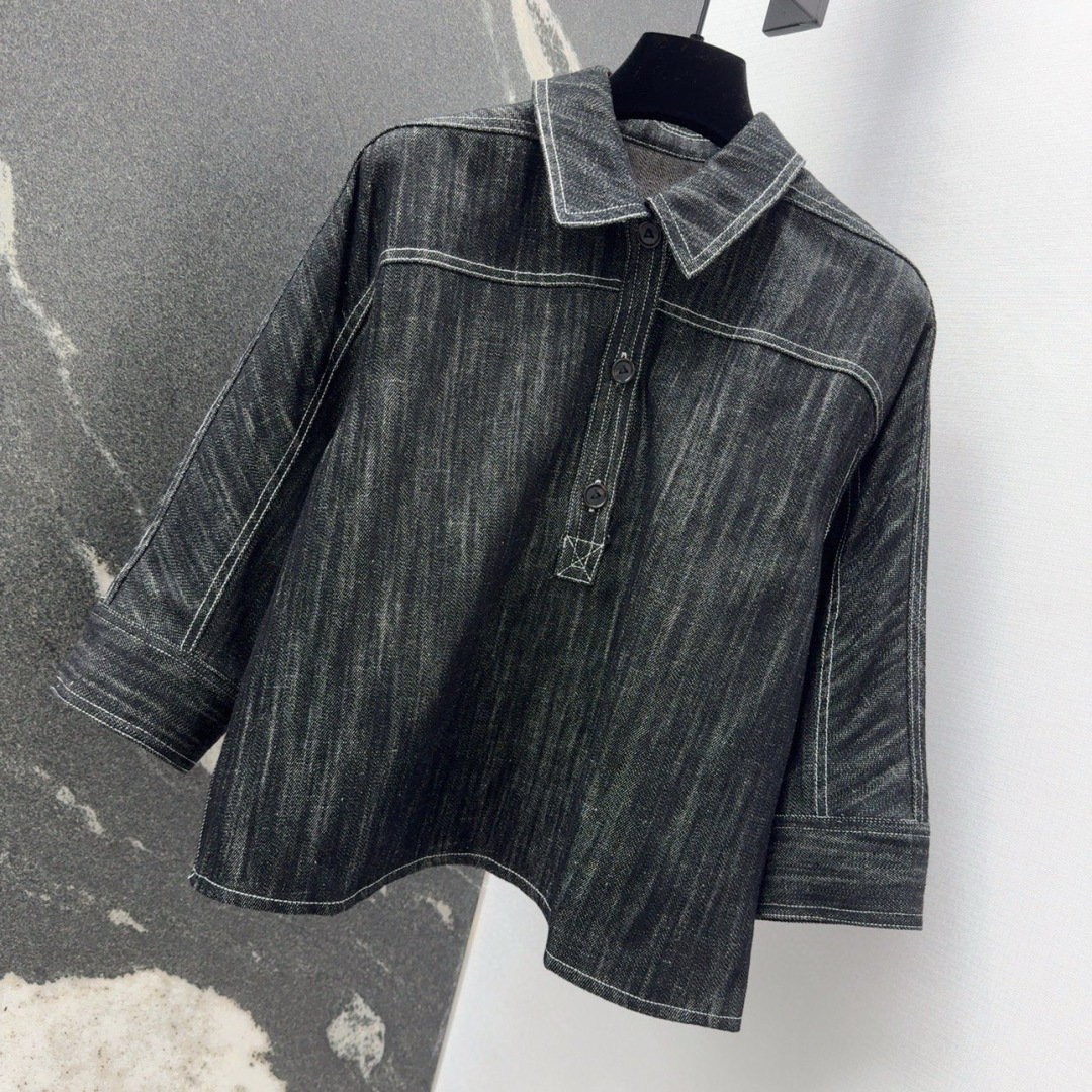 Spring and Summer New Old-Water-Washed Cowboy Suit with High-Quality Sensory Liner - 图片 3