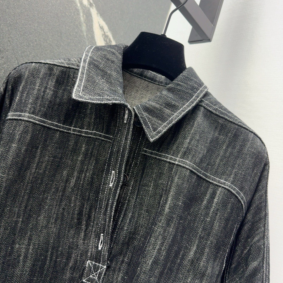 Spring and Summer New Old-Water-Washed Cowboy Suit with High-Quality Sensory Liner - 图片 7