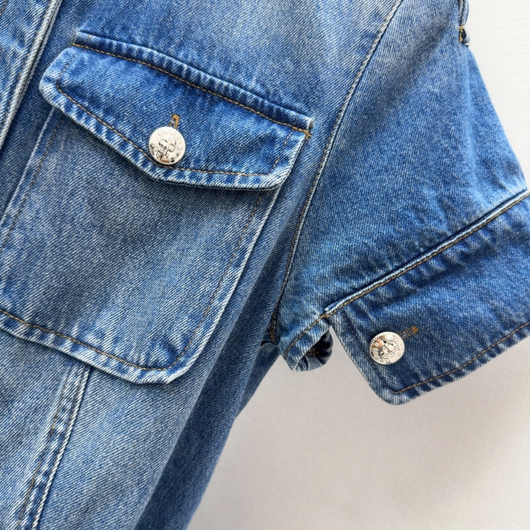 Spring-Summer Pocket Cowboy Clothes: Original Hard-Ass Dress with MCQ 25SS Style - 图片 4