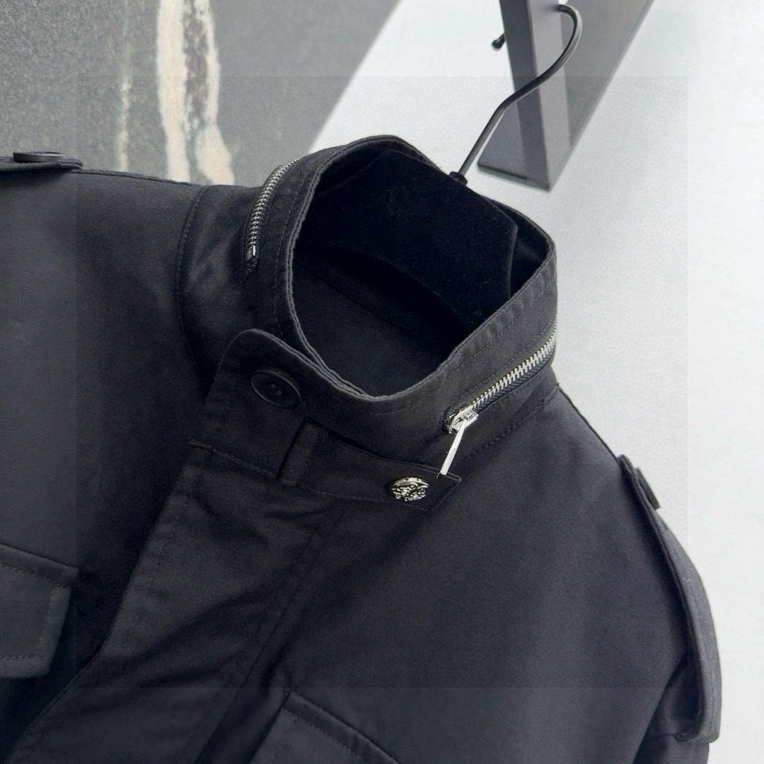Stylish and High-Class Female Suit: P828 Wind-Collar Coat for Fall/Winter - 图片 3