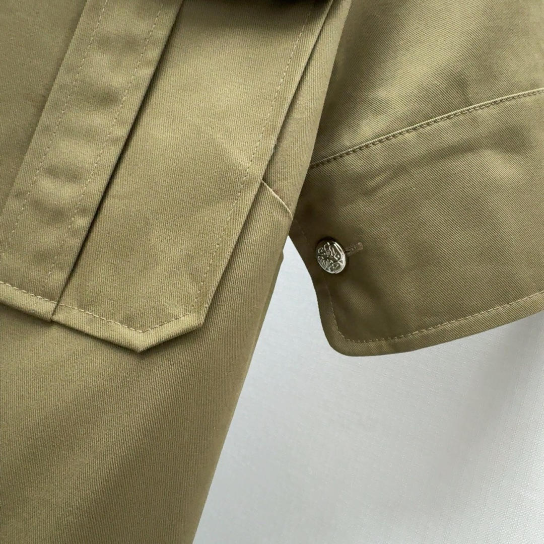 Spring/Summer 25SS Women’s Clothing: Qucchi Green Suit with Short Sleeved Shirt and Skirt - 图片 6