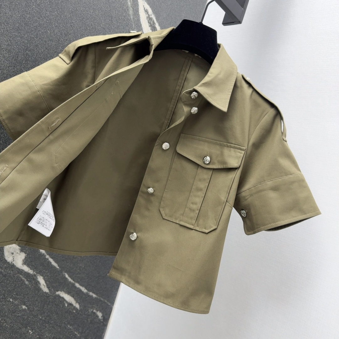 Spring/Summer New Qucchi Green Suit: Women’s Clothing MCQ 25SS Tweeted Original Design - 图片 7