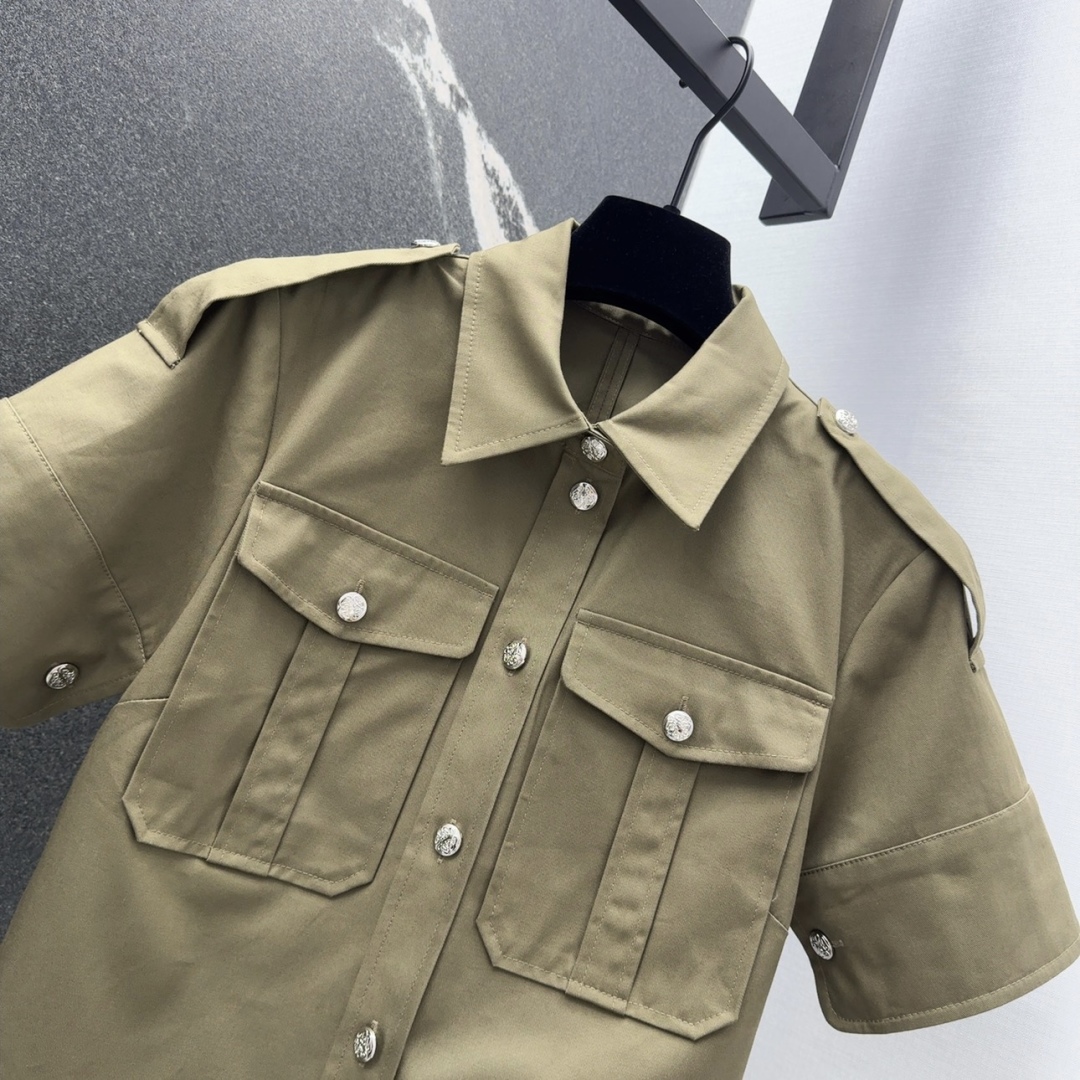 Spring/Summer New Qucchi Green Suit: Women’s Clothing MCQ 25SS Tweeted Original Design - 图片 3