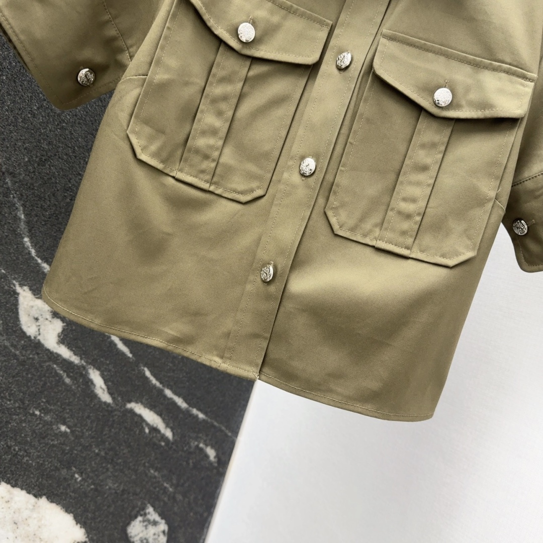 Spring/Summer New Qucchi Green Suit: Women’s Clothing MCQ 25SS Tweeted Original Design - 图片 5