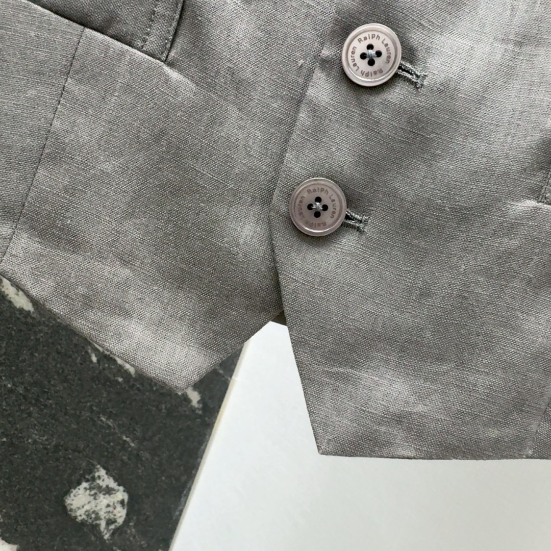 P851 Original Hard-Core Female Linen Suit with H-Style Vest and Shorts - 图片 5