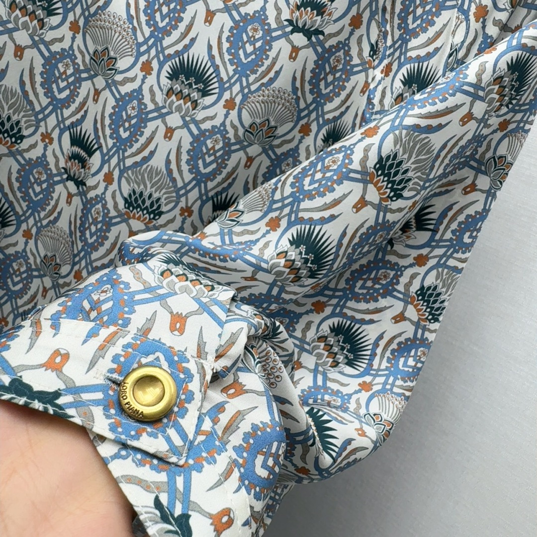 New Spring and Summer Women’s Clothes: Blue Fresh Printing, Romantic and Elegant Design - 图片 5