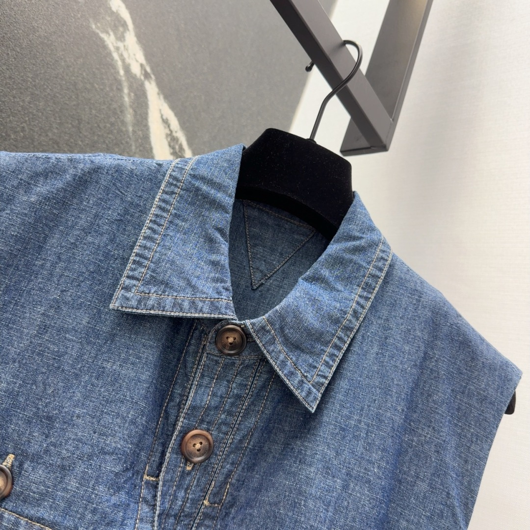 P690 Original One-Size-Fits-All Dress with BV 25SS: Brand-New Cowboy Style - 图片 4