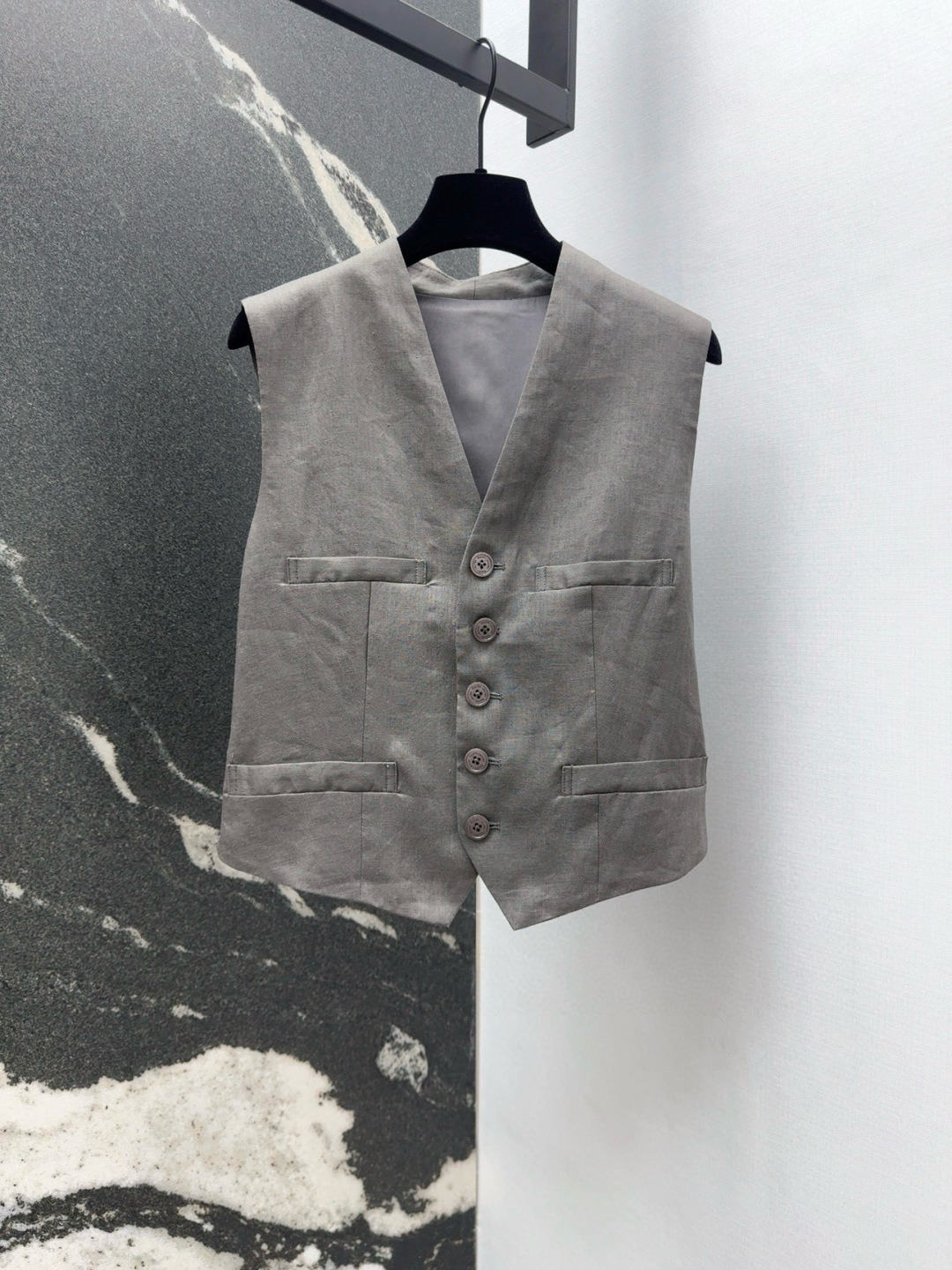 P851 Original Hard-Core Female Linen Suit with RL 25SS Stylish Details - 图片 2