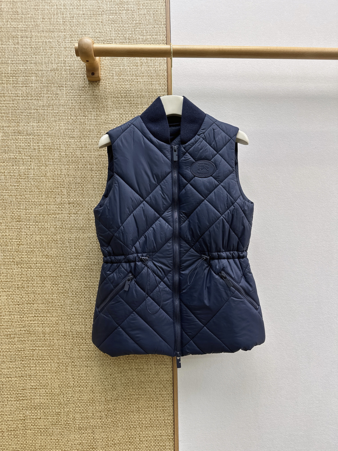 Burberry Navy Quilted Vest