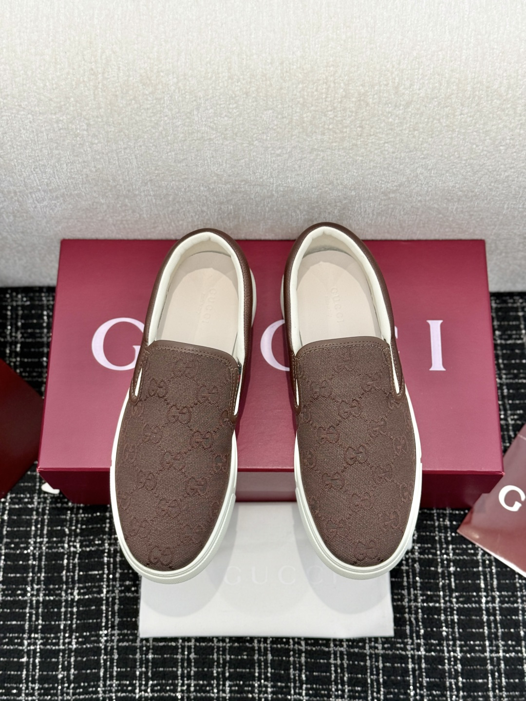 Лоферы мужские Gucci коричневые