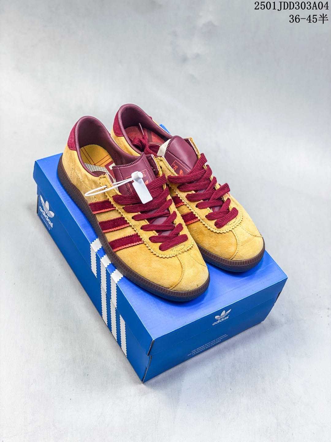 携带NFC芯片 Size？x Adidas Originals Malmo 复古 男女款 低帮运动休闲鞋