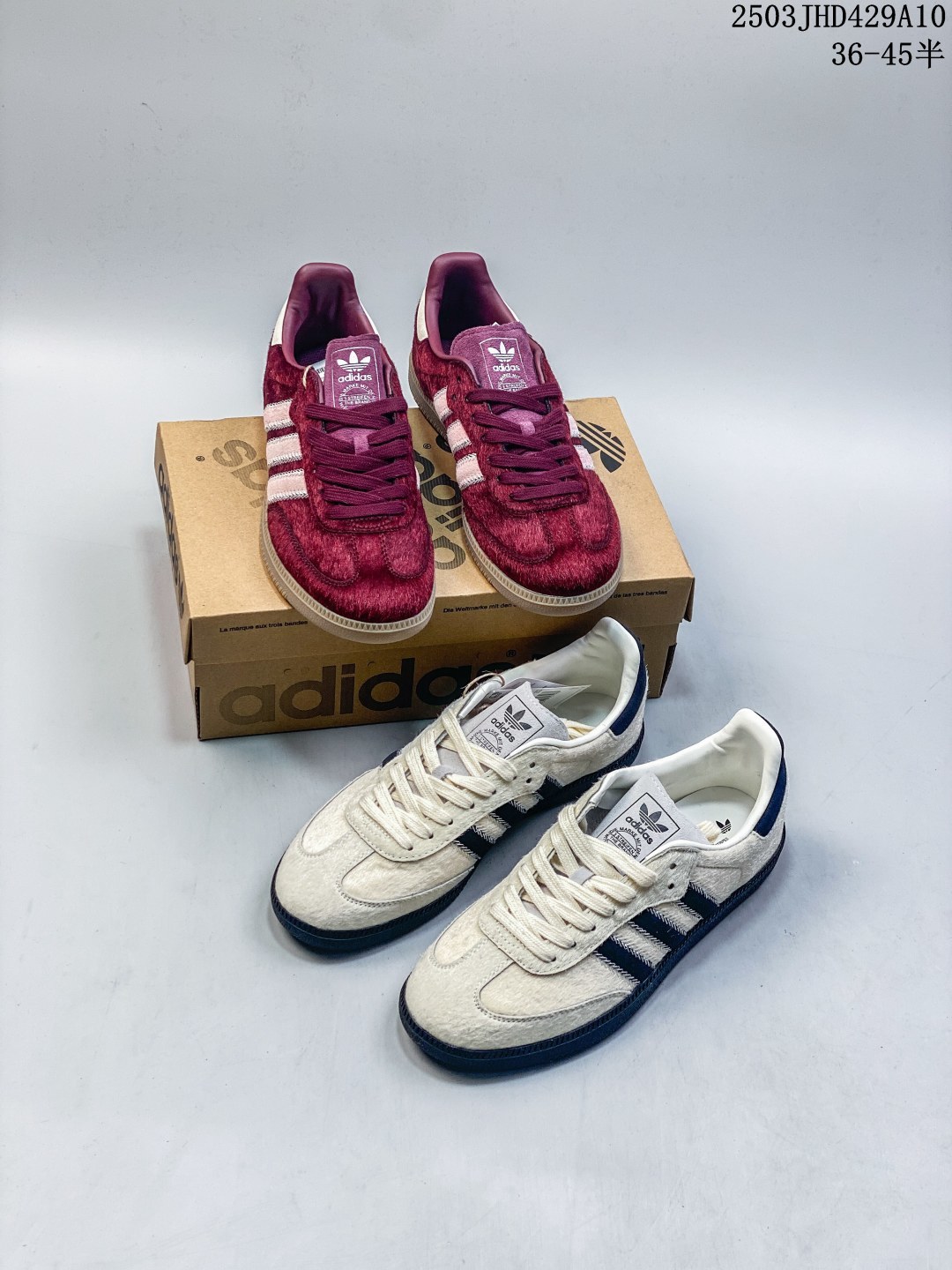 莆田顺丰包邮✅Adidas阿迪达斯SAMBA经典复古仿马毛低帮运动休闲鞋德训鞋