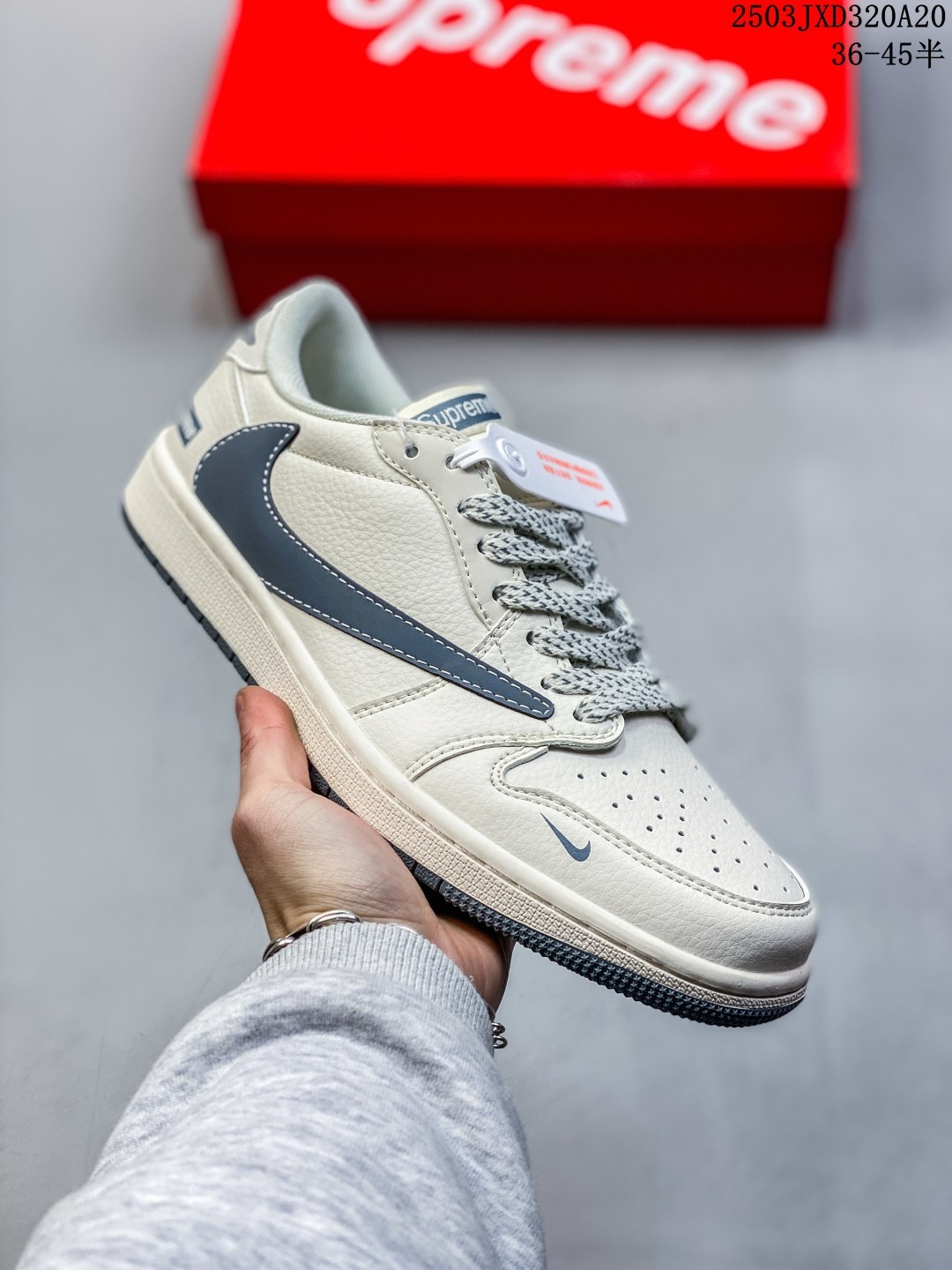 重磅三方联名,「闪电倒钩AJ1」当红嘻哈歌手特拉维斯·斯科特携手藤原浩主理品牌fragment design x Travis Scott x Nike Air Jordan 1 Low OG SP”Black/Green Toe“AJ1乔丹一代经典低帮文化百搭休闲运动篮球鞋， 货号：DM7866-001 尺码：见图带