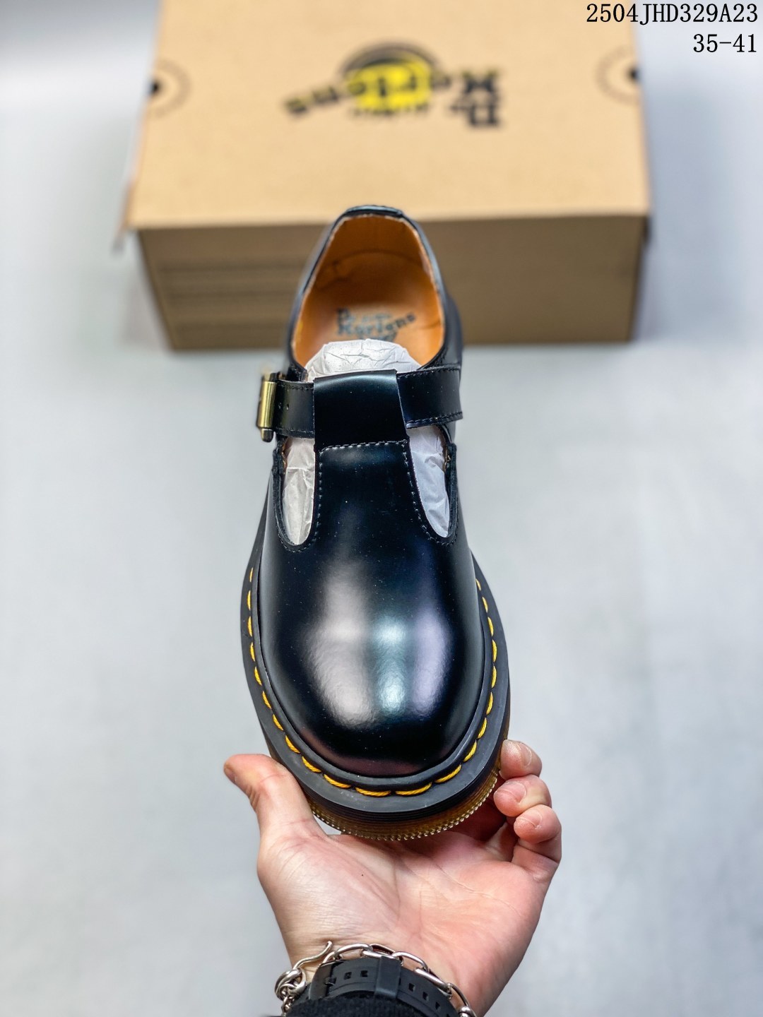 Dr. Martens 1460 T-Bar Leather Platform Shoes With Buckle - Black 3 cmp i1745496623225 2940 0 1