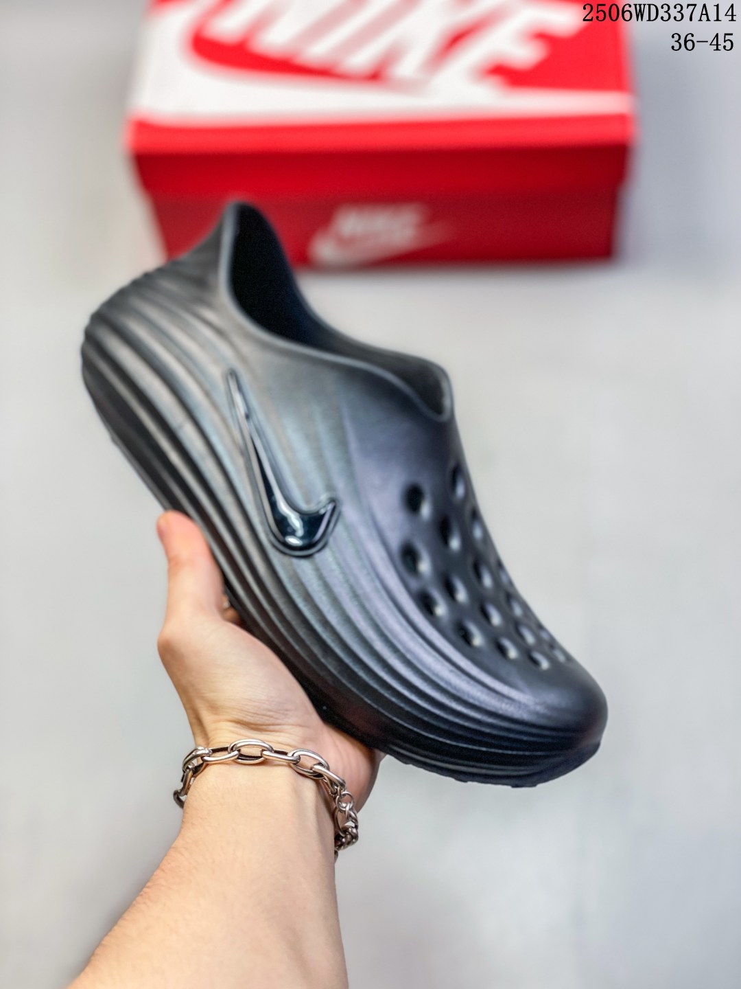 🈴 💰100
Nike Reactx Rejuven8 男子凉鞋采用质感柔软且出众回弹的 ReactX泡绵，缔造非凡舒适的日常穿着体验，助你保持活力。鞋面透气孔设计，营造出色透气性，橡胶外底，提供可驾驭湿滑地面的强劲抓地力
货号：HV5060-001
鞋码：36-45
编码：06WD337A14