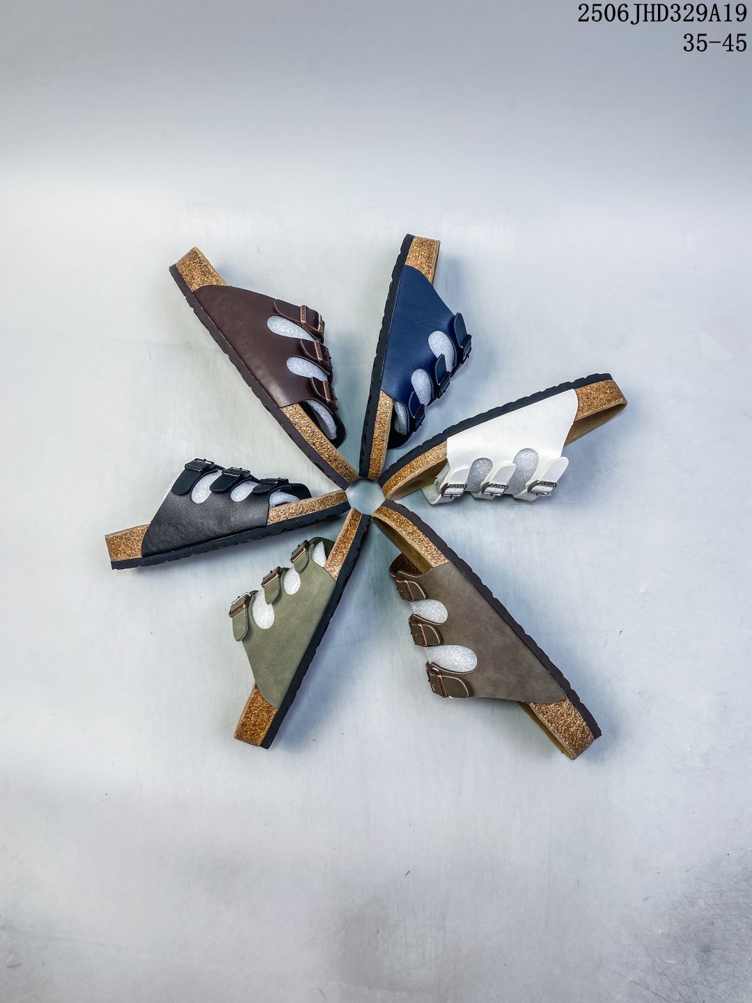 🈴 💰180
博肯 Birkenstock 三字拖鞋
广东原产#德国百年知名鞋履品牌·博肯Birkenstock 勃肯#采用质地柔软牛皮绒面材质#中底搭载缓震软木橡胶 其特有的鞋床设计，贴合脚面穿着舒适 Birkenstock Milano中性软木鞋底经典款式，非常好搭，鞋底结实耐磨，适合夏天。
尺码：35-45(偏大一码)
06JHD329A19