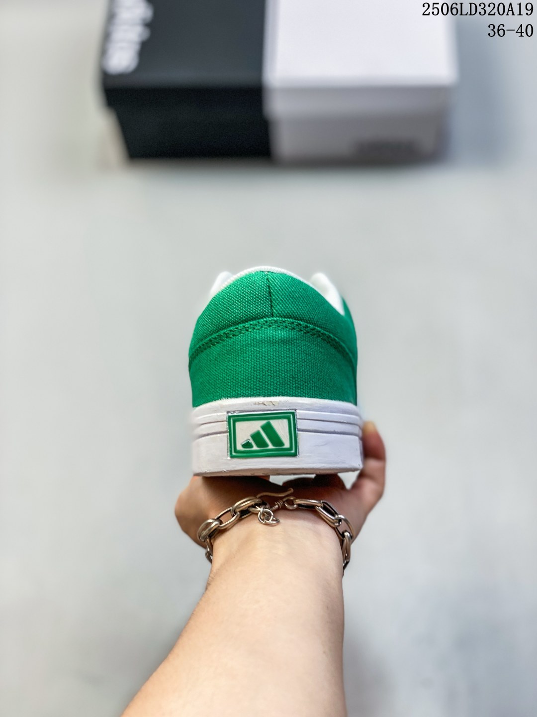 💰 130
✅阿迪达斯 Adidas Gvp Canvas Str 三叶草校园系列军绿帆布面时尚休闲板鞋 码数：36-44
编码：06LD320A19