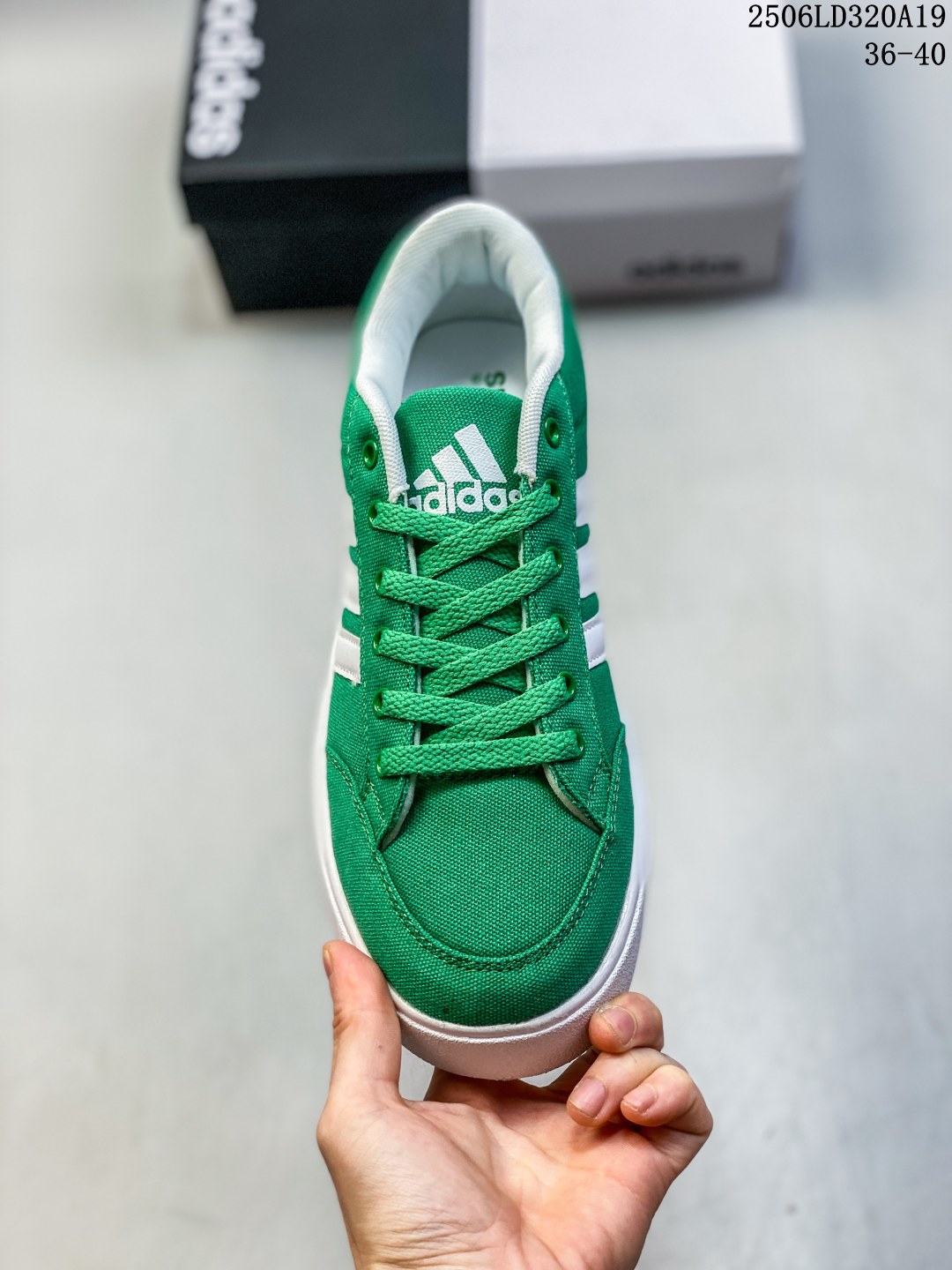 💰 130
✅阿迪达斯 Adidas Gvp Canvas Str 三叶草校园系列军绿帆布面时尚休闲板鞋 码数：36-44
编码：06LD320A19