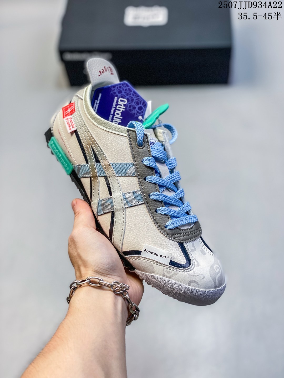 🈴️💰110
亚瑟士 Onitsuka Tiger Mexico 66 Slip On 鬼冢虎复古时尚 舒适透气皮革鞋面 耐磨防滑 休闲运动跑步鞋  虎底采用磨耐防橡滑胶底大富有弹性，缓减冲震休闲运动鞋。
尺码：见图
编码：07JJD934A22