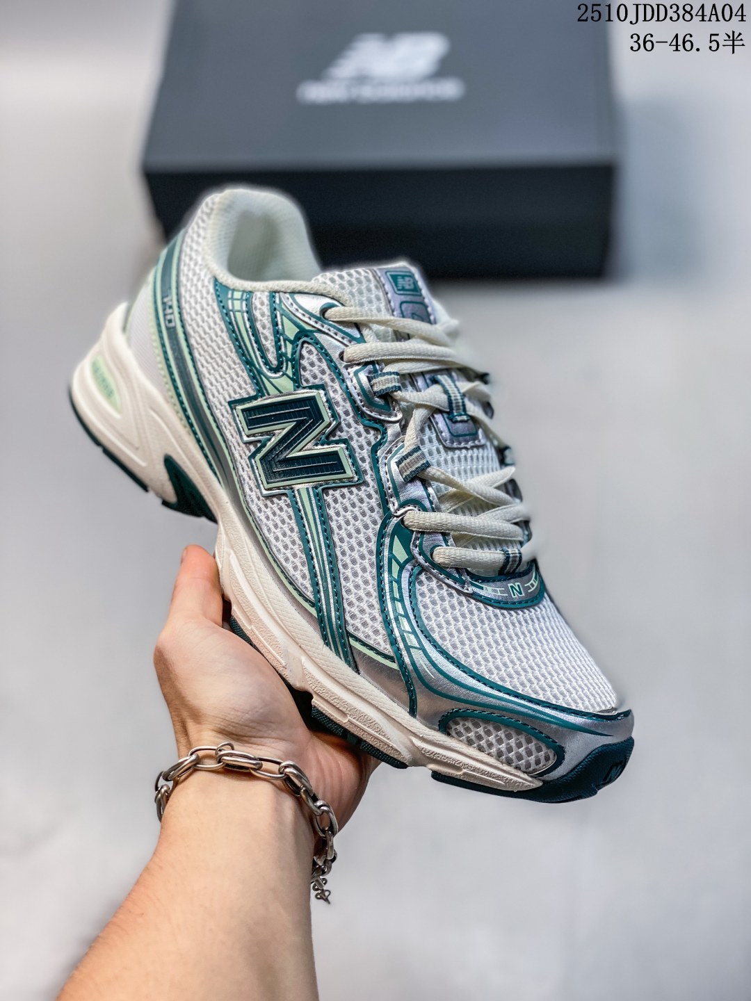 💰150🉐特价
New Balance/新百伦 男女鞋真标半码制，原楦开发版型，采用纤维牛剖革拼接透气网眼衬垫织物鞋面材质，独立3层组合中底，外置防滑耐磨橡胶大底❗️复刻千禧美学,革新跑鞋经典!NB新百伦New Balance MR740系列低帮复古老爹风休闲运动慢跑鞋“白银沼泽绿 

类型：男女鞋
码数：36 37 38 38.5 39.5 40 40.5 41.5 42 42.5 43 44 45 46
10JDD384A04