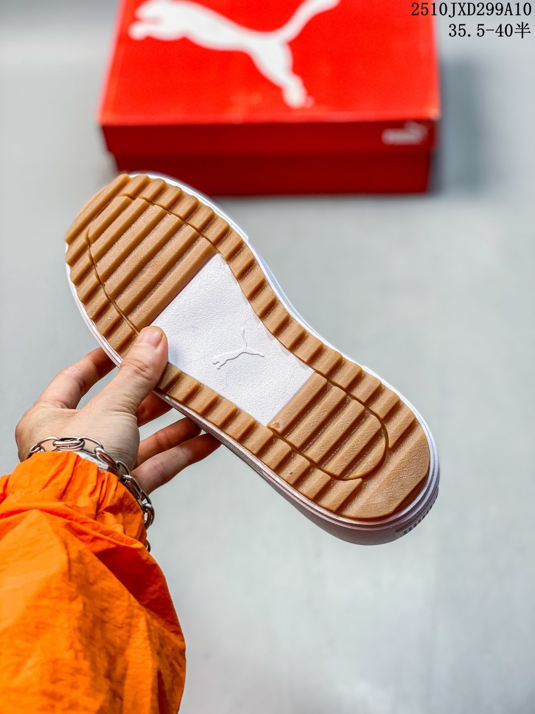 PUMA/彪马 💯女鞋真标半码制,采用透气帆布鞋面材质,搭载革新改良超轻Platform+舒适科技脚垫❗️锯齿厚底令女生一见倾心,宣美同款2021夏季新品❗️彪马Puma Kaia Platform 凯亚系列轻量化厚底松糕帆布休闲运动鞋 383804 类型:女鞋 编码:10JXD299A10