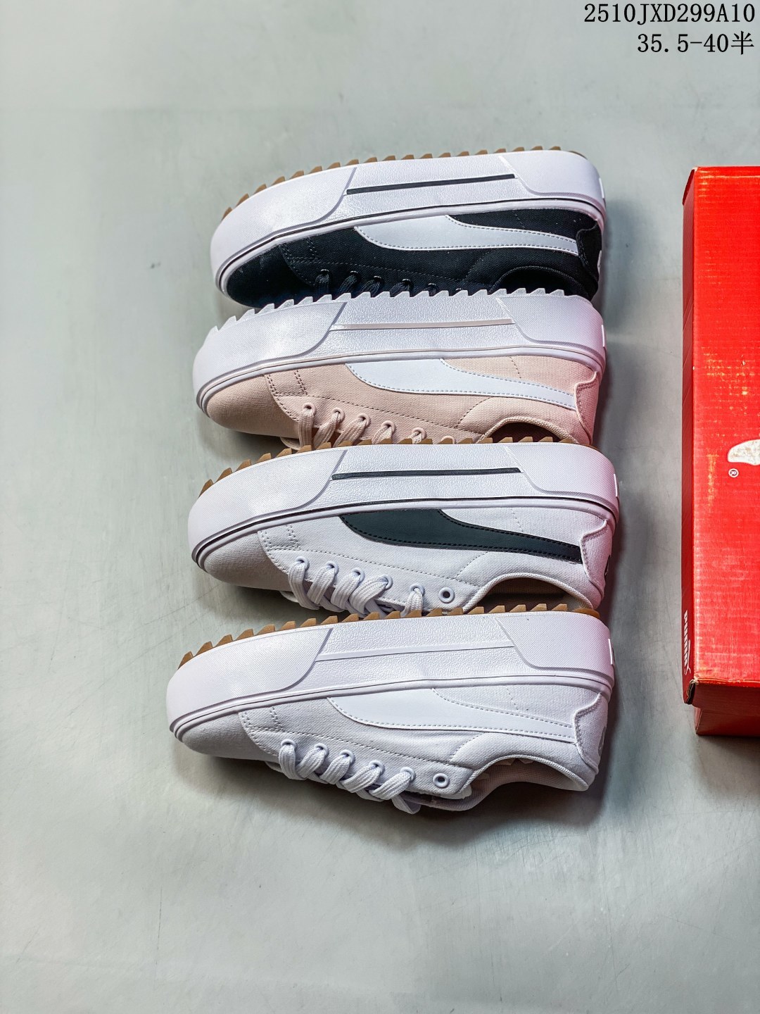 PUMA/彪马 💯女鞋真标半码制,采用透气帆布鞋面材质,搭载革新改良超轻Platform+舒适科技脚垫❗️锯齿厚底令女生一见倾心,宣美同款2021夏季新品❗️彪马Puma Kaia Platform 凯亚系列轻量化厚底松糕帆布休闲运动鞋 383804 类型:女鞋 编码:10JXD299A10