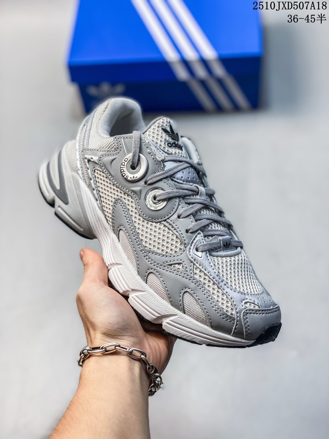 真标带半码 Adidas/阿迪达斯三叶草女士经典简约回弹老爹鞋JP6353 尺码:如图