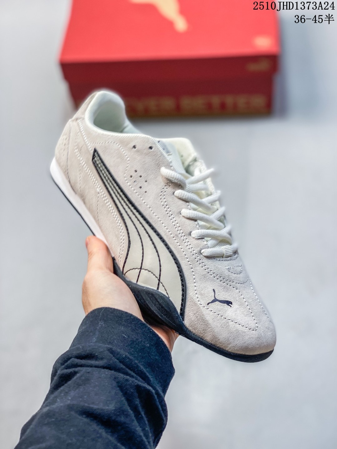 💰130 真标带半码 25秋PUMA彪马美拉德赛车风复古休闲鞋CATCH SD男女薄底鞋 402681 尺码：如图 编码：10JHD1373A24