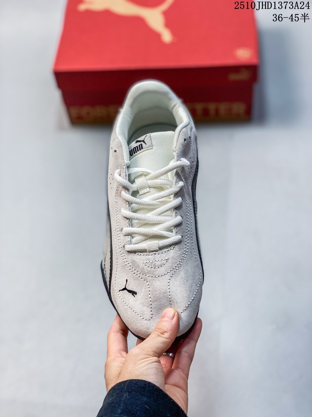 💰130 真标带半码 25秋PUMA彪马美拉德赛车风复古休闲鞋CATCH SD男女薄底鞋 402681 尺码：如图 编码：10JHD1373A24