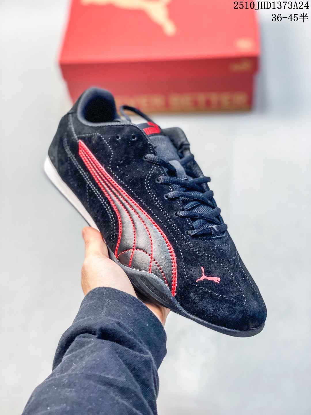 💰130 真标带半码 25秋PUMA彪马美拉德赛车风复古休闲鞋CATCH SD男女薄底鞋 402681 尺码：如图 编码：10JHD1373A24