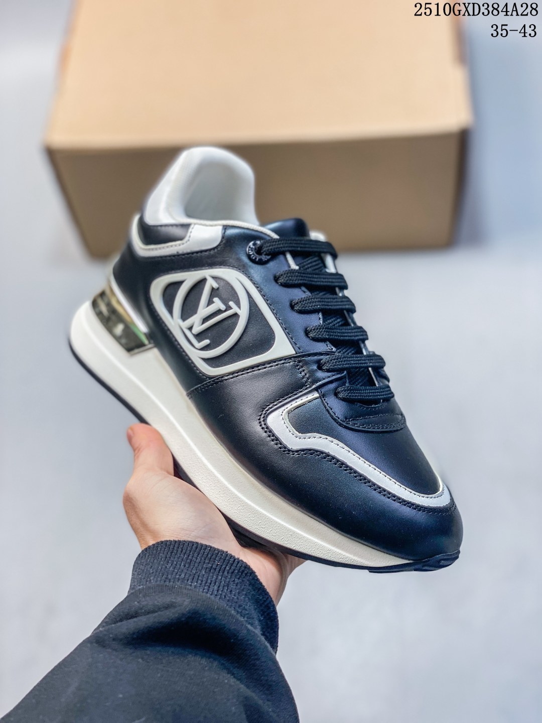 🈴 💰310
🉐双十一福利特价 原420版本
广东原装品质 
Louis Vuitt…on ss24 new arrival
L 2024春夏 new runaway 运动鞋
：原版9060 购入 拆卸copy，
L系列驴牌...全新升级版。run away内增高运动鞋金典配色，超级时尚百搭，春夏最新马卡龙配色，牛仔面配色，老花黑金配色鞋面细节做工精致，多种混合材质拼接面...5cm内增高。组合TBU运动底...LV印花金属标
尺码 35 36 37 38 39 40
10GXD387A28