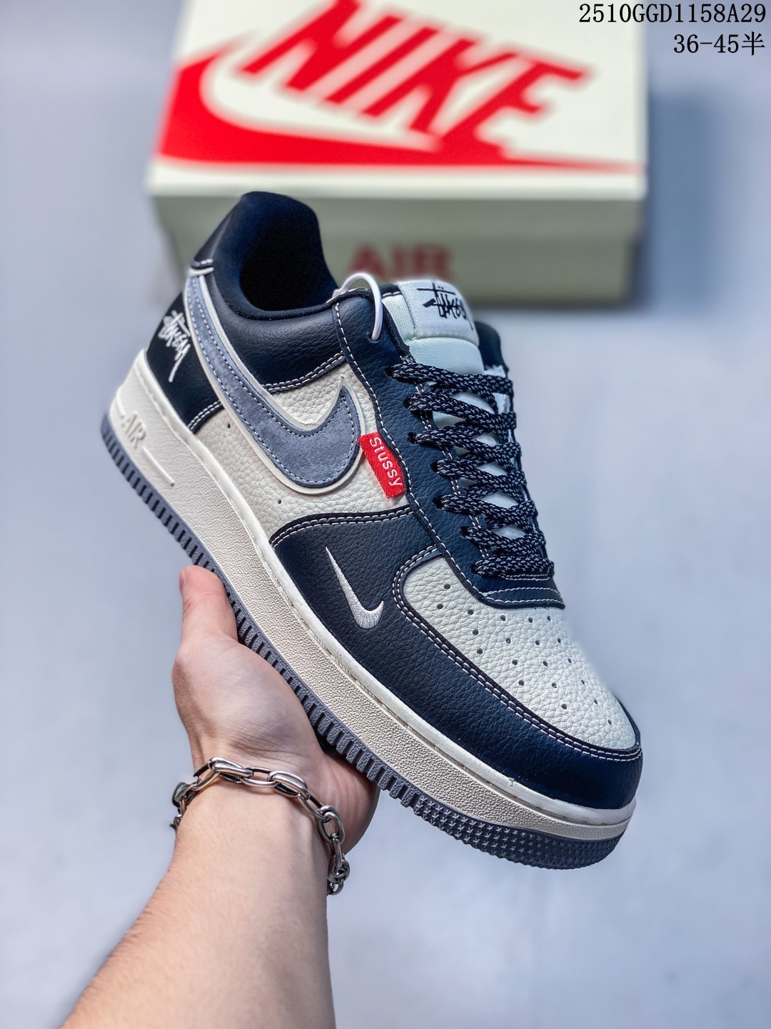 纯原 海外限量发售!NIke Air Force 1 '07 Low “纪梵希联名——深蓝天际线”空军一号 低帮 运动鞋 休闲鞋 折边针车 工艺难度大 原楦头原纸板 原装鞋盒 定制五金配件 内置全掌气垫 原厂鞋底 货号:JP8028-002 GGD1158A29