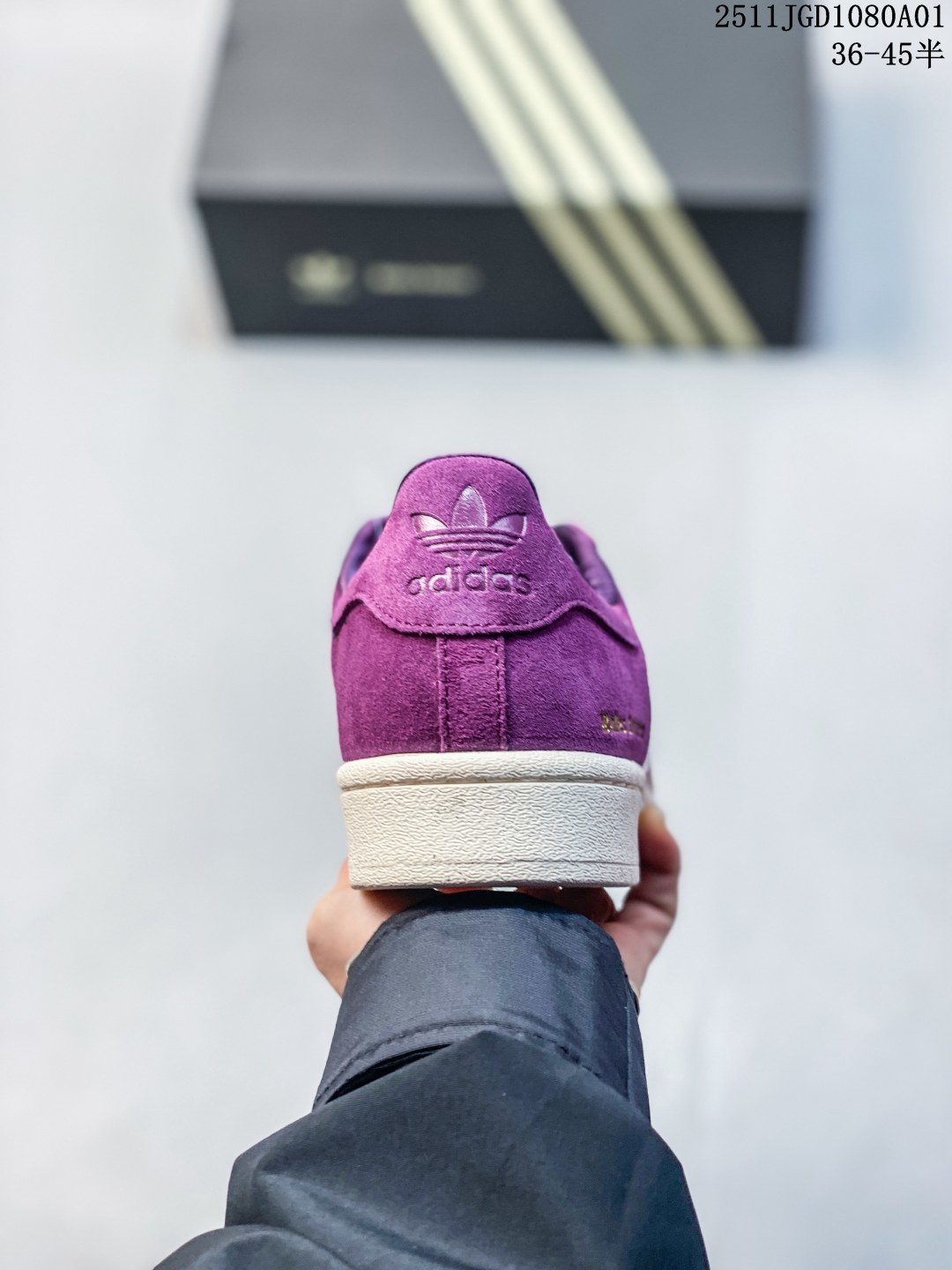 公司级 阿迪达斯AD Originals Superstar 经典贝壳头休闲板鞋 纯白 B27136 纯原鞋楦 立体LOGO 国内最高工艺 原装超软一体蓝底 头层抗裂牛皮 原厂数据密度鞋带 鞋舌3D高频版 11JGD1080A01