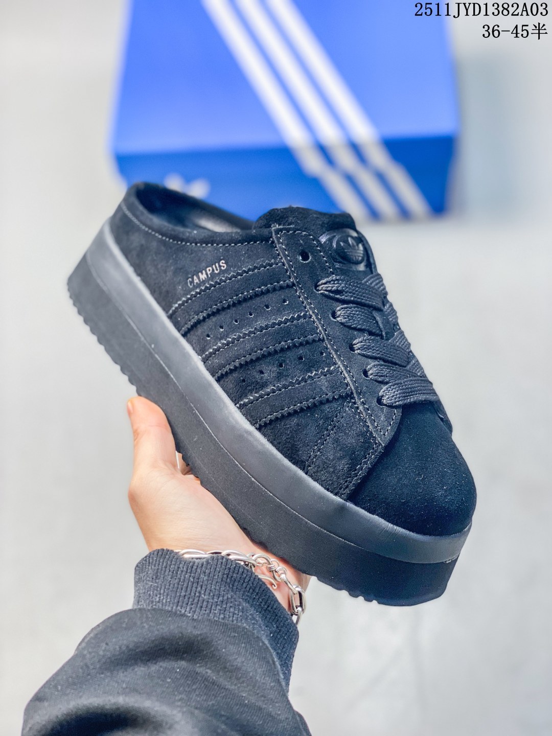 💰210。纯原✅AD Originals CAMPUS 00S 面包鞋经典复古舒适包头拖鞋 SIZE：36 36.5 37.5 38 38.5 39 40 40.5 41 42 42.5 43 44 44.5 45 11JYD1382A03