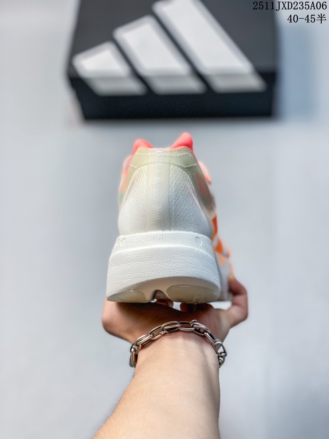 公司级✅Adidas Adizero Adios Pro 4 M马拉松飞线贾卡轻质透气休闲运动跑步鞋 采用双层透气网纱 Flywire动态飞线绑缚鞋面材质 内置Zoom小气垫装置 货号:JQ1241 ID:JKD101-ADH 11JXD235A06