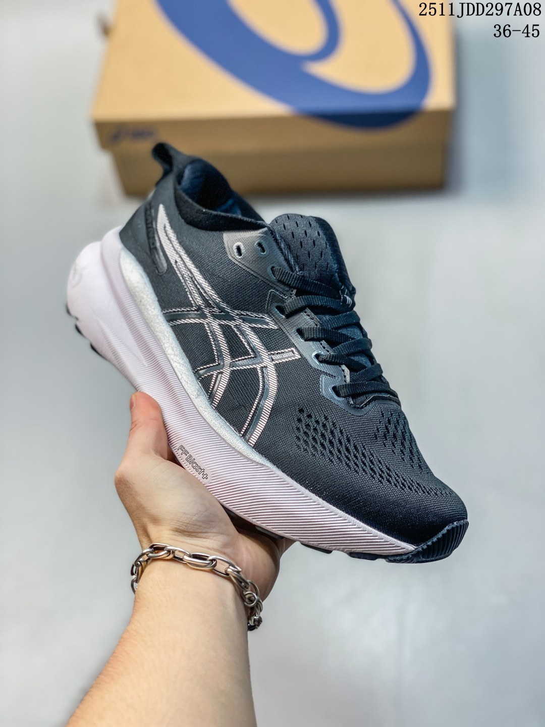 💰100
Asics/亚瑟士   男女鞋，全新原装数据开发人体工学一体式轻质贾卡双层编织鞋面,针织高弹性鞋舌+贴合感鞋领结构，内嵌独家原装真 PureGel缓震胶 配置原装数据开发双层FF BLAST PLUS ECO中底环保材质、带4D引导系统，原厂配比AHAR橡胶底部,兼顾抓地及耐久性底片❗️稳定系跑鞋之王,日本专业跑鞋品牌-亚瑟士/Asics Gel-Kayano 31 卡亚诺31代低帮专业有氧超轻量休闲运动全能慢跑鞋 

类型：男女鞋
码数：36 37 38 39 40 41 42 43 44 45
编码：251031315.924
11JDD297A08