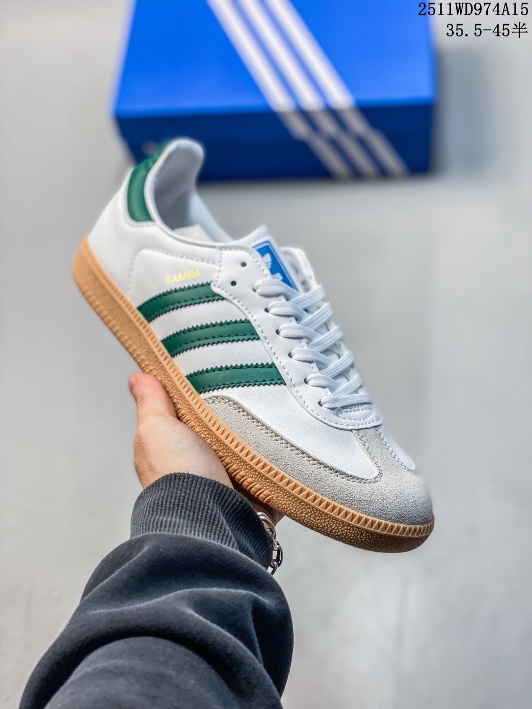 💰80
真标✅Adidas Originals Samba 桑巴舞系列阿迪达斯 三叶草 绅士德训足球风百搭低帮休闲运动板鞋
货号:JH7299
尺码:36 36.5 37 38 38.5 39 40 40.5 41 42 42.5 43 44 45
ID:JDD534-AJE
11WD974A15