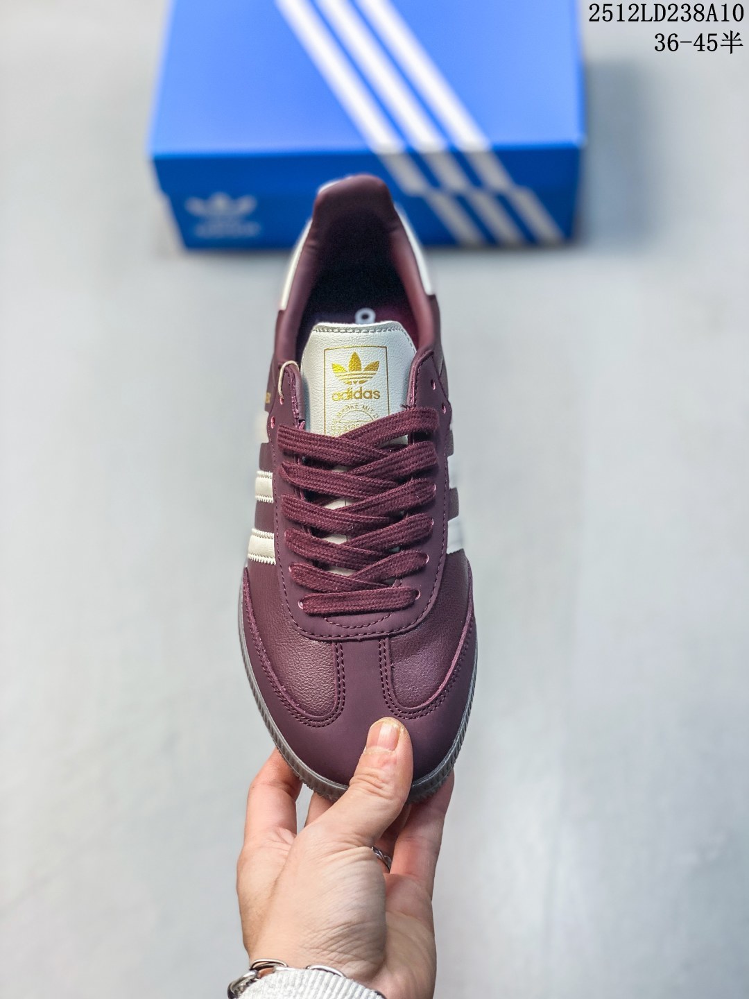 💰130
真标✅Adidas Originals Samba 阿迪达斯 桑巴舞系列绅士德训足球风百搭休闲运动板鞋
贷号:JR8844
尺码:36 36.5 37 38 38.5 39 40 40.5 41 42 42.5 43 44 45
ID:DSD103-QJJ
12LD239A10