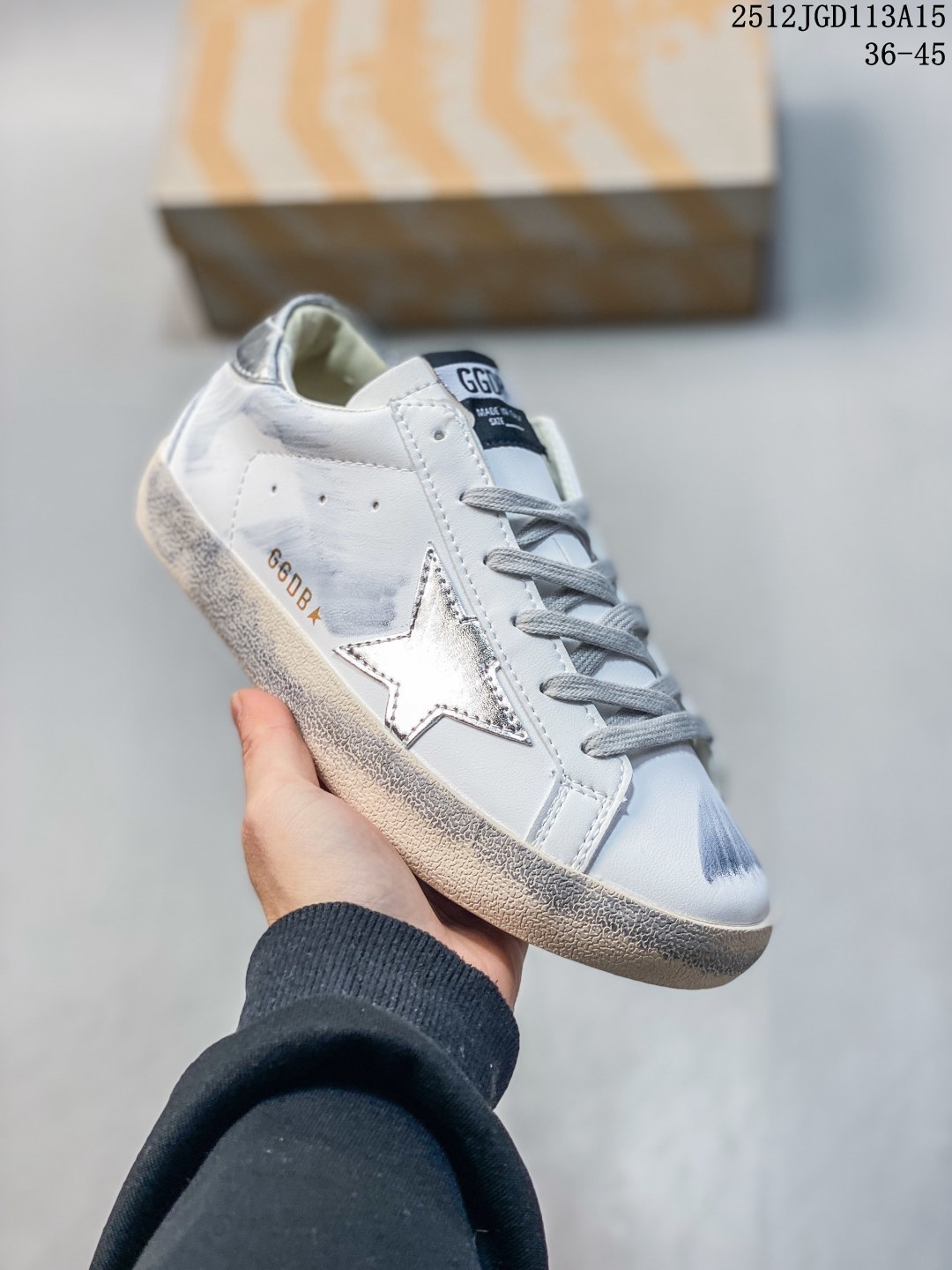 Golden Goose小脏鞋GGDB脏脏鞋男女款做旧星星情侣内增高休闲板鞋 尺码:看图所示 编号:103324 12JGD113A15