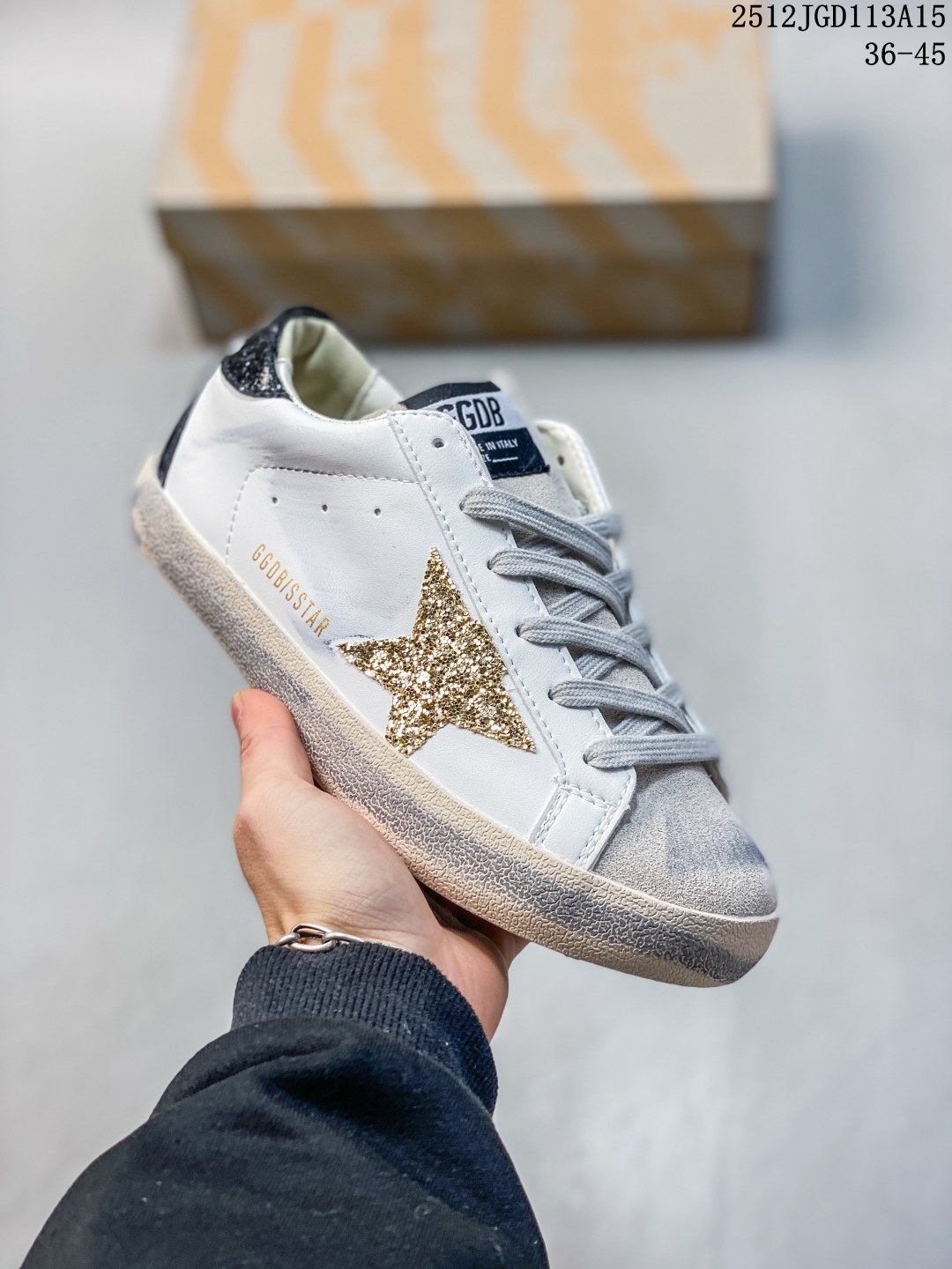 Golden Goose小脏鞋GGDB脏脏鞋男女款做旧星星情侣内增高休闲板鞋 尺码:看图所示 编号:103324 12JGD113A15