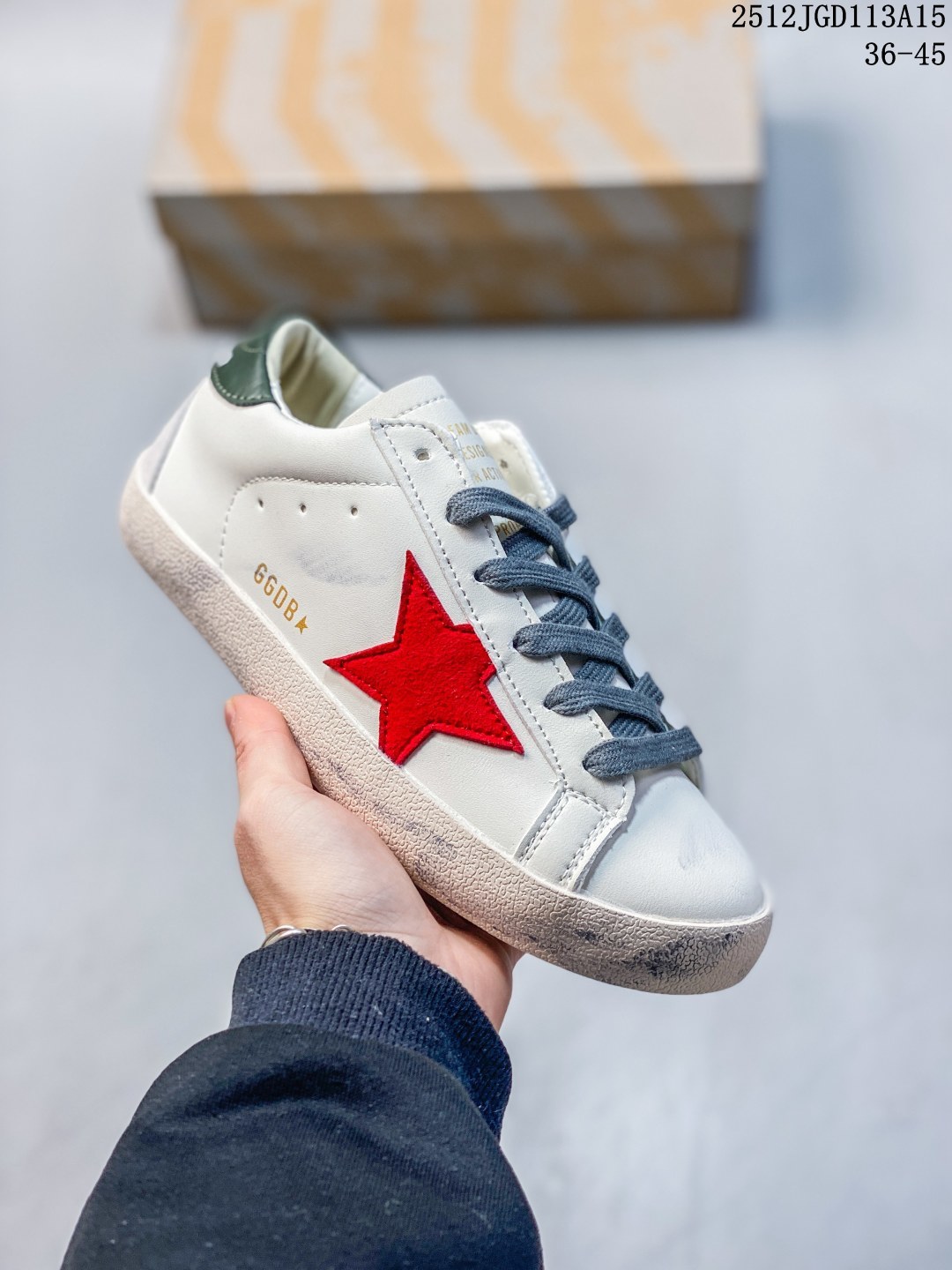 Golden Goose小脏鞋GGDB脏脏鞋男女款做旧星星情侣内增高休闲板鞋 尺码:看图所示 编号:103324 12JGD113A15