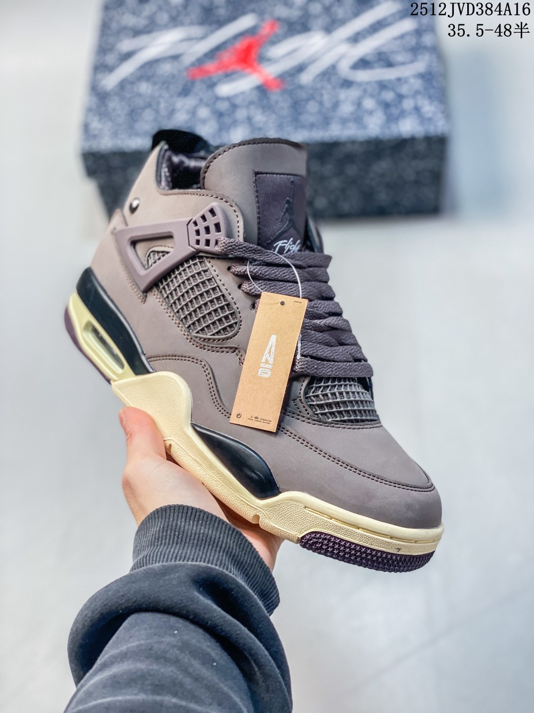 【公司级】鬼佬订单 独家私模 开发至48码 耐克 Nike Air Jordan 4 Retro OG迈克尔·乔丹AJ4代乔4 低帮复古休闲运动文化篮球鞋.秉承轻量化的速度型篮球鞋设计思想完成设计,降低重量的同时提升舒适度,中底延续前作使用了分离式后掌可视化 Air Sole气垫.鞋带孔和后跟鞋提以籃网为造型灵感,将篮球运动巧妙融入到鞋款的设计之中,使鞋身整体富有流动性、节奏感和优雅气质. 含半码 12JVD384A16