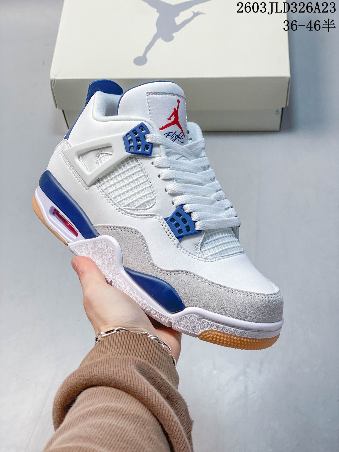 Jordan Air Jordan 4 retro 'psg' paris saint-germain 波尔多 大巴黎 白紫 货号:CZ5624-100 JLD326A23