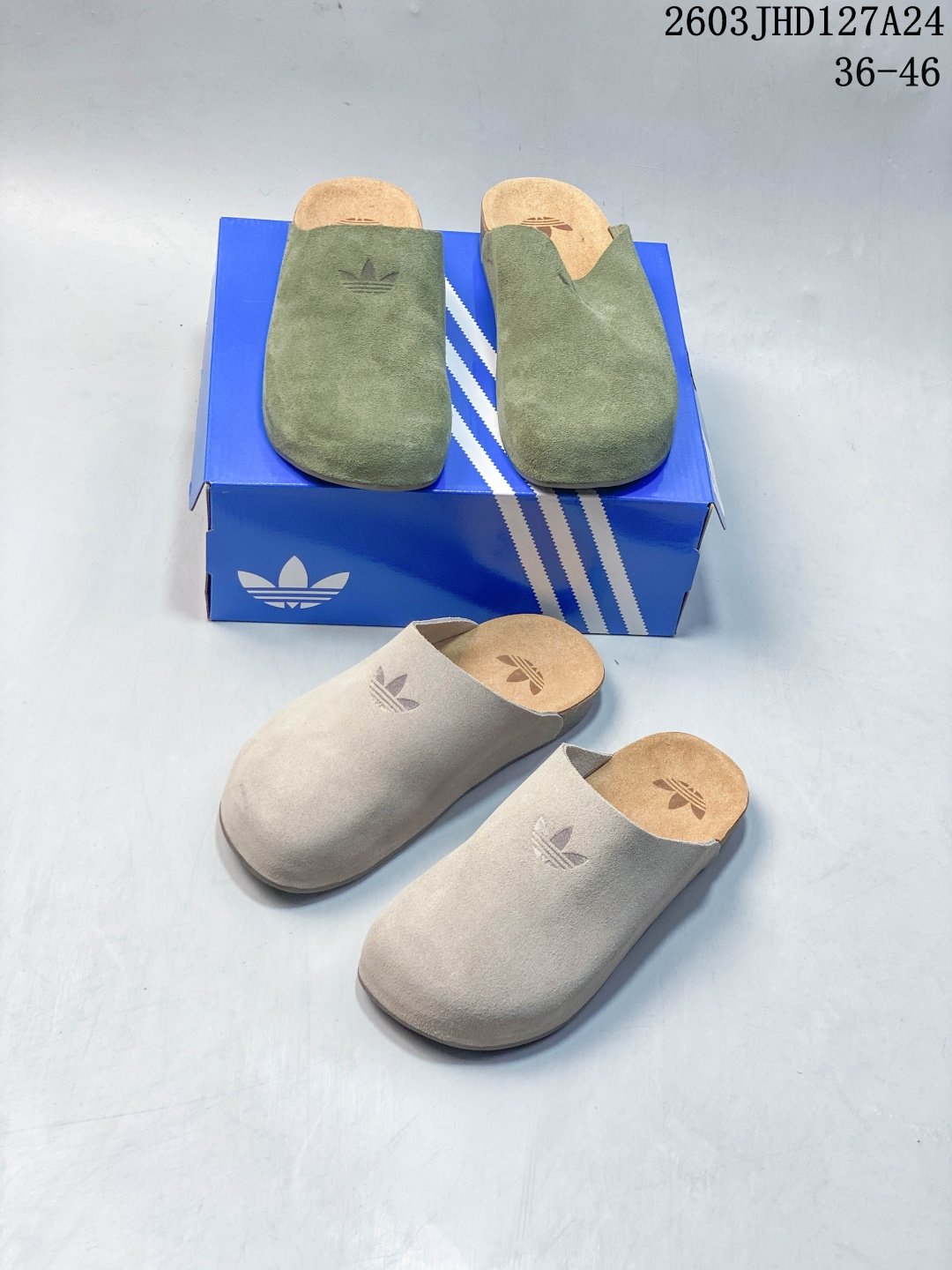 Adidas阿迪达斯Adimule 穆勒鞋男女防磨舒适包头拖鞋勃肯鞋JQ4367 03JHD127A24