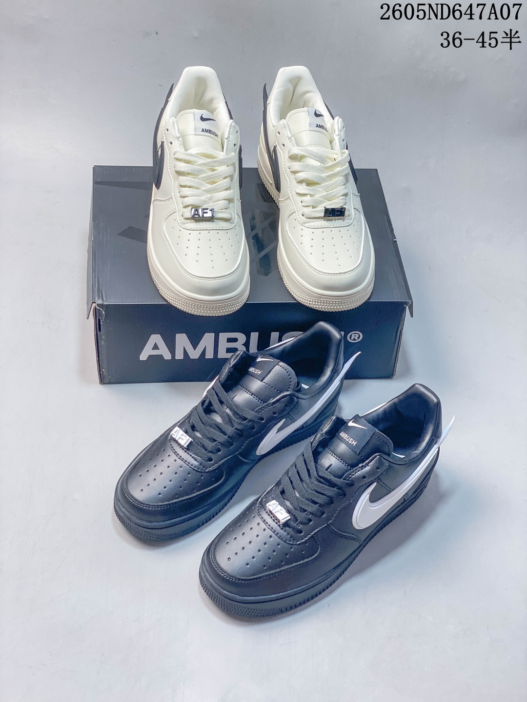 耐克AMBUSH x NIke Air Force 1 Low 联名大钩空军一号低帮运动板鞋 DV3464 002 ND647A07