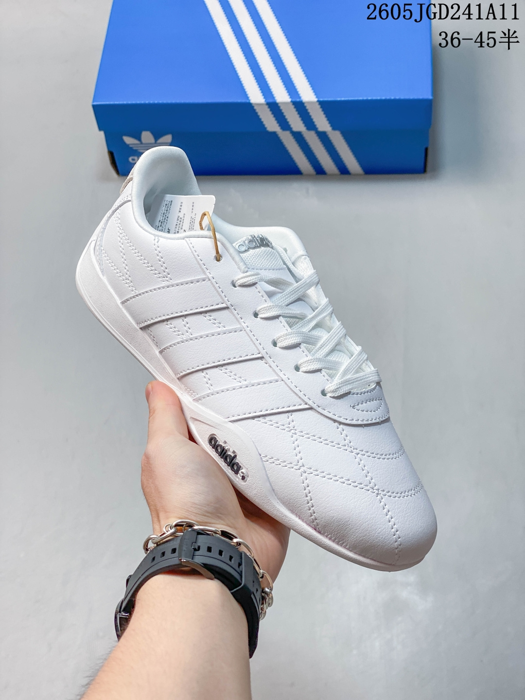 adidas Adipista Trainers 舒适 耐磨 低帮 生活休闲鞋 男款 白色 05JGD241A11