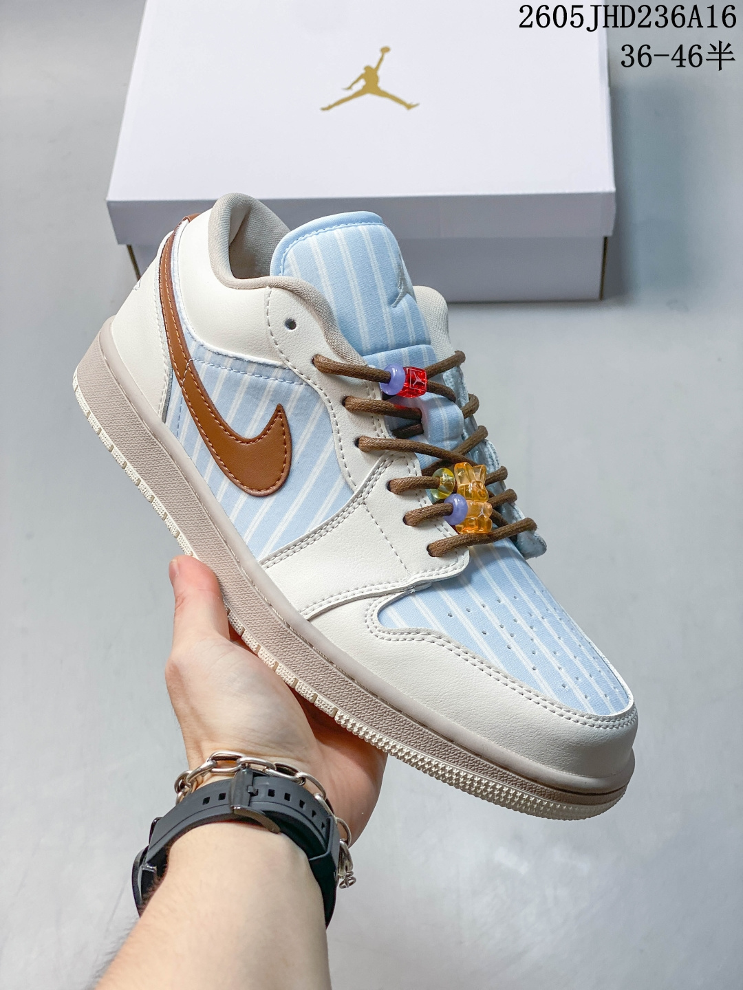 Nike Air Jordan 1 Low OG 经典百搭 AJ1 低帮休闲板鞋 官方货号:IR7553-422 尺码:36 36.5 37.5 38 38.5 39 40 40.5 41 42 42.5 43 44 45 46 ID:JED101-FJH 05JHD236A16 image 1