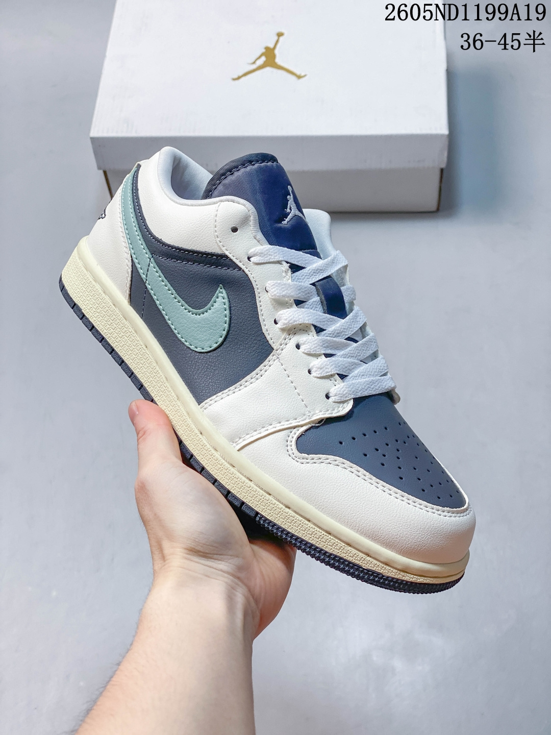 Air Jordan 1 Low 乔1 AJ1低帮运动板鞋 正确版型 市售认可度较高 区分低价真标 货号553560-607 ND1199A19